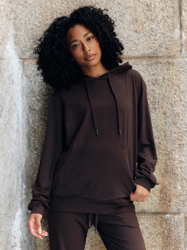 Jersey Pullover Hoodie - Espresso