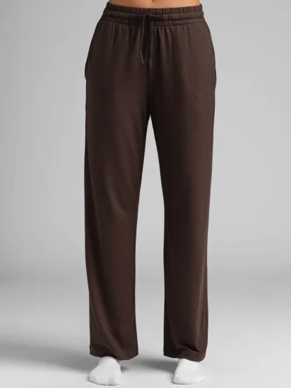 Jersey Straight-Leg Lounge Pants - Black