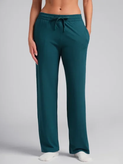 Jersey Straight-Leg Lounge Pants - Black