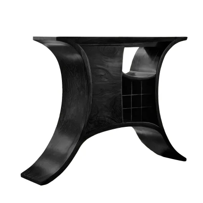 Kaelthor Handcrafted Solid Wood Bar Cabinet