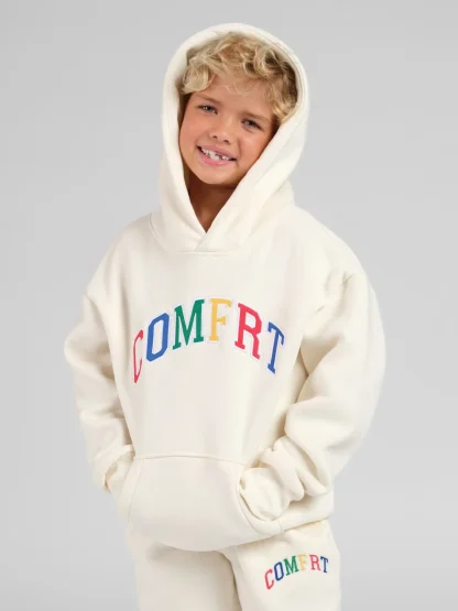 Kids Appliqué Hoodie - Shell