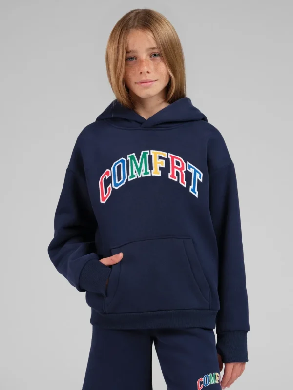 Kids Appliqué Hoodie - Shell