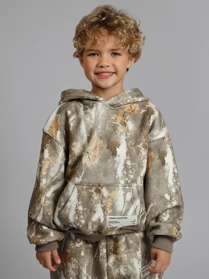 Kids Camouflage Hoodie - Rosewood