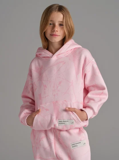 Kids Camouflage Hoodie - Rosewood