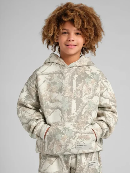 Kids Camouflage Hoodie - Rosewood