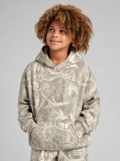 Kids Camouflage Hoodie - Rosewood