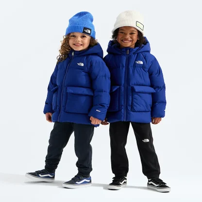 Kids' Fleece-Lined Insulated Parka - Black