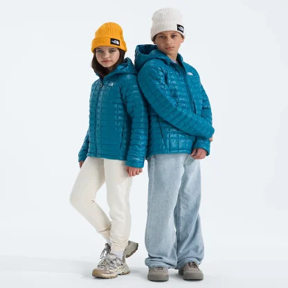 Kids' Hooded Insulated Jacket - Plum
