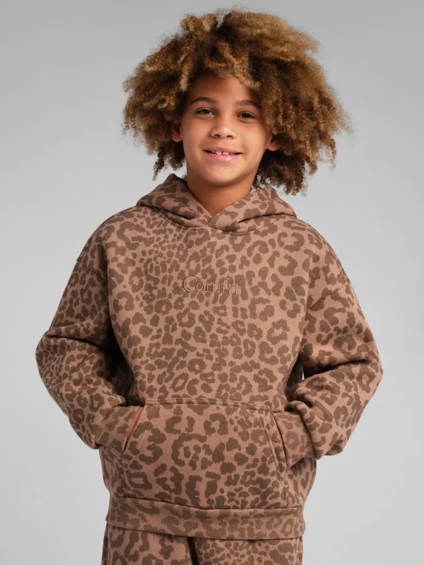 Kids' Hoodie - Blush Leopard