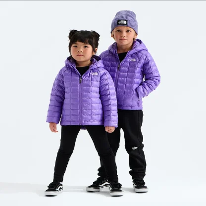 Kids' Insulated Hooded Jacket - Black