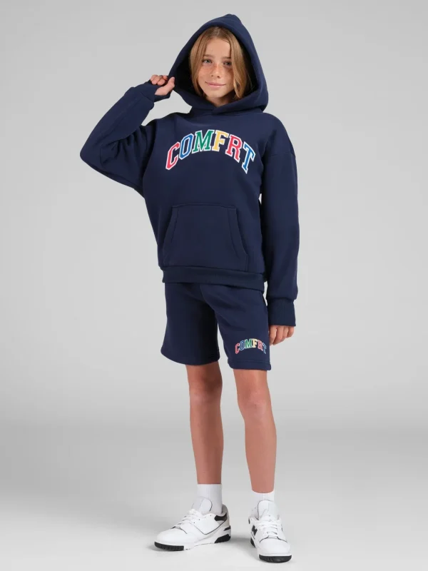 Kids' Logo Shorts - Hibiscus Red