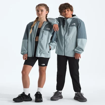 Kids' Packable Hiking Shell - Taupe Green