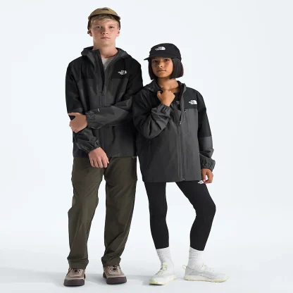 Kids' Packable Hiking Shell - Taupe Green