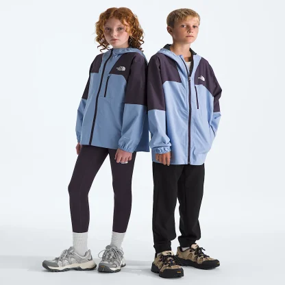 Kids' Packable Hiking Shell - Taupe Green