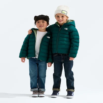 Kids' Reversible Hooded Jacket - Black/Gray