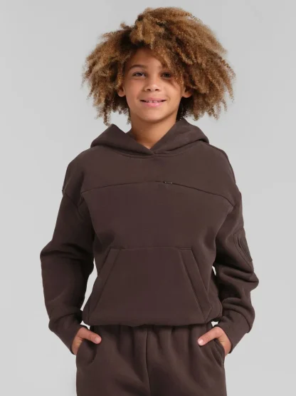 Kids Travel Hoodie - Crimson