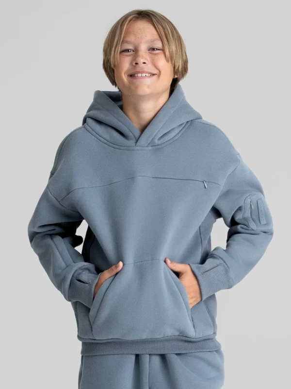 Kids Travel Hoodie - Crimson