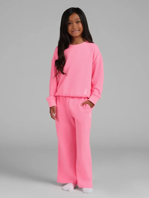 Kids' Waffle-Knit Lounge Pants - Harbor