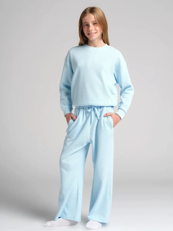 Kids' Waffle-Knit Lounge Pants - Harbor