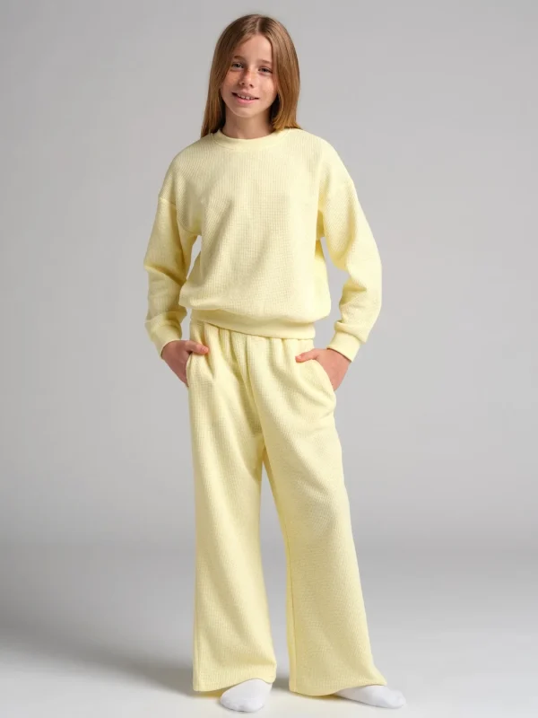 Kids' Waffle-Knit Lounge Pants - Harbor