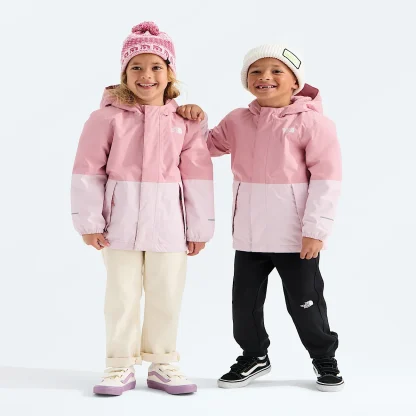 Kids' Warm Waterproof Rain Jacket - Black