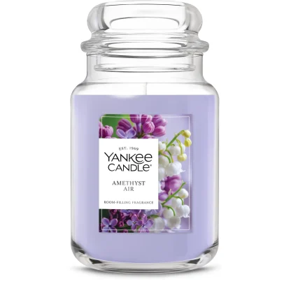 Large Floral Scented Jar Candle