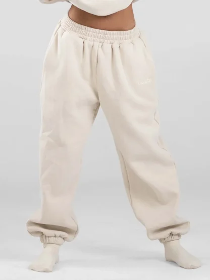 Leopard Print Jogger Sweatpants - Blush