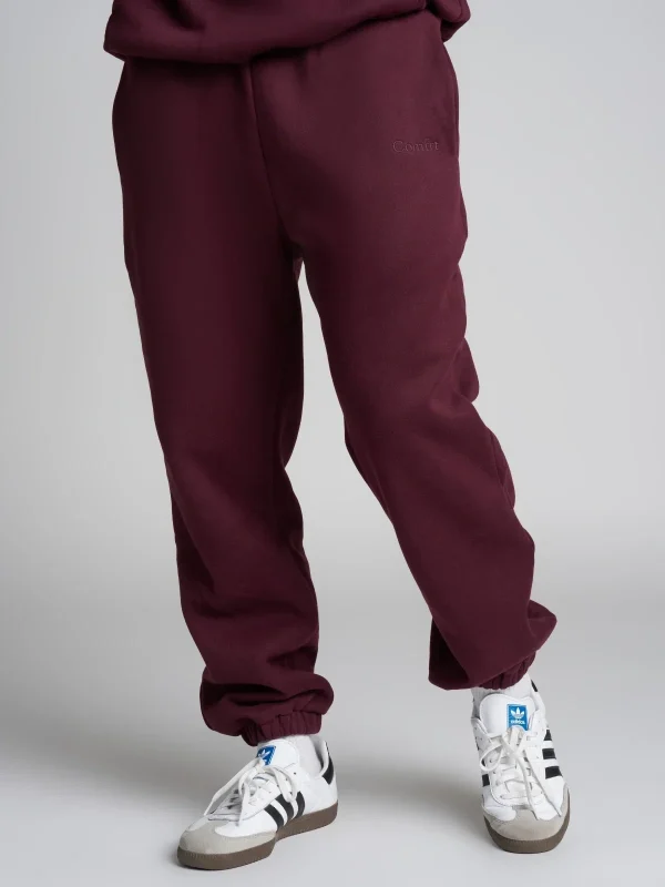 Leopard Print Jogger Sweatpants - Blush