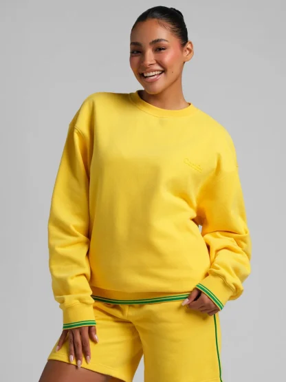 Lightweight Crewneck Sweatshirt - Yellow