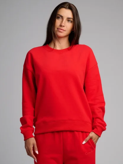 Lightweight Cropped Crewneck - Navy