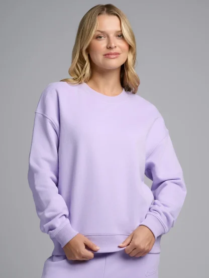 Lightweight Cropped Crewneck - Navy