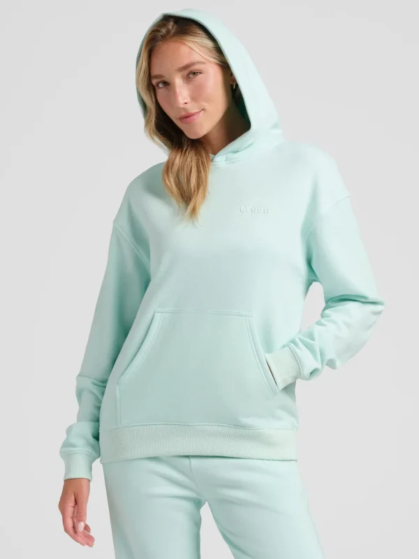 Lightweight Cropped Hoodie - Powder Pink