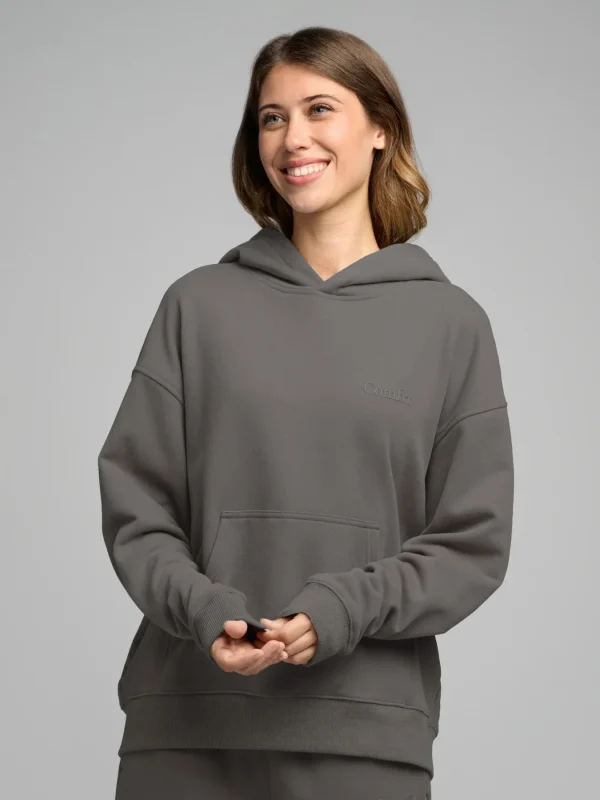 Lightweight Cropped Hoodie - Powder Pink