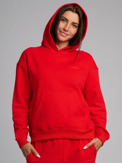 Lightweight Cropped Hoodie - Powder Pink