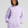 Lightweight Oversized Pullover Hoodie - Iris