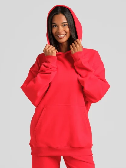 Lightweight Oversized Pullover Hoodie - Iris