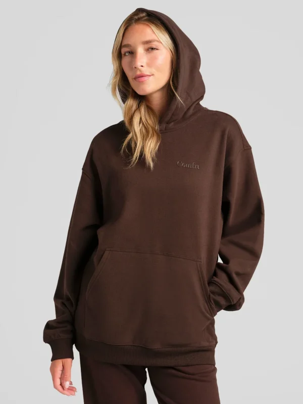 Lightweight Oversized Pullover Hoodie - Iris