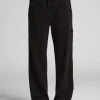 Lightweight Straight Leg Sweatpants - Black