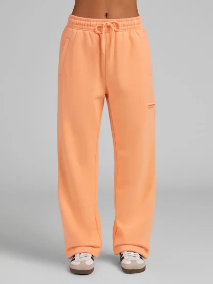 Lightweight Straight Leg Sweatpants - Black