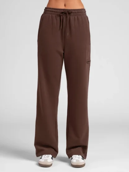 Lightweight Straight Leg Sweatpants - Black