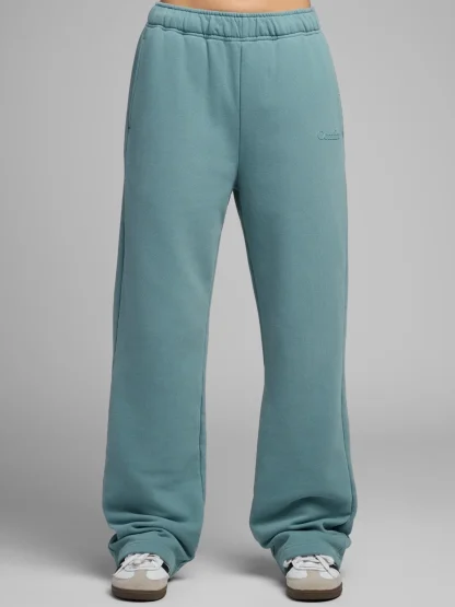 Lightweight Straight-Leg Sweatpants - Steel Grey