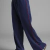 Lightweight Wide Leg Sweatpants - Blue