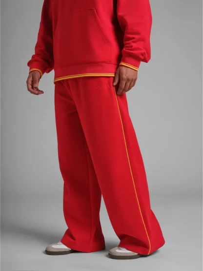 Lightweight Wide Leg Sweatpants - Blue