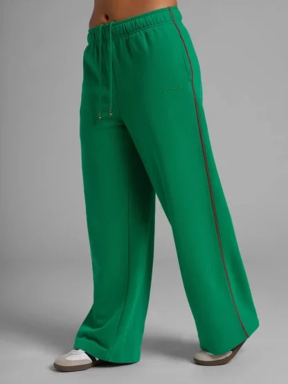 Lightweight Wide Leg Sweatpants - Blue