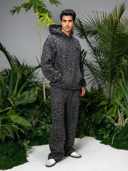 Long Inseam Straight-Leg Sweatpants - Blackberry