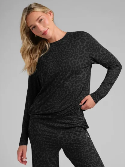 Long-Sleeve Lounge T-Shirt - Black