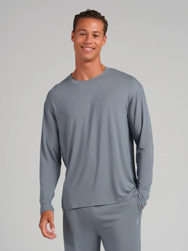 Long-Sleeve Lounge T-Shirt - Black