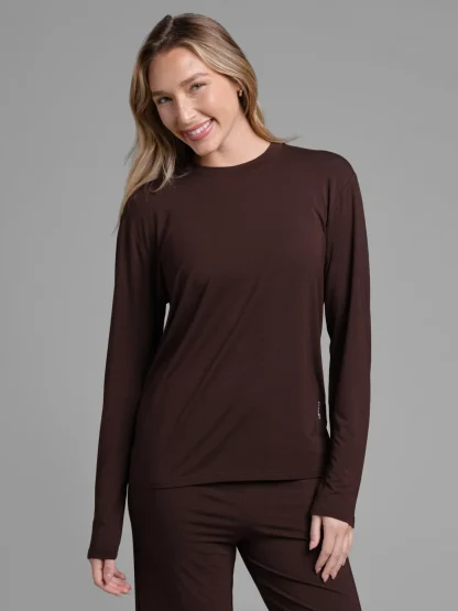 Long-Sleeve Lounge T-Shirt - Black