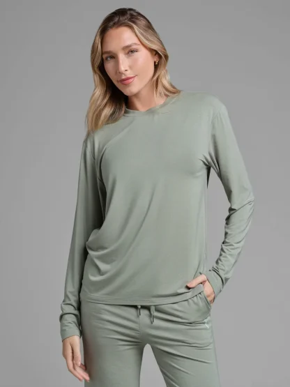 Long-Sleeve Lounge T-Shirt - Black