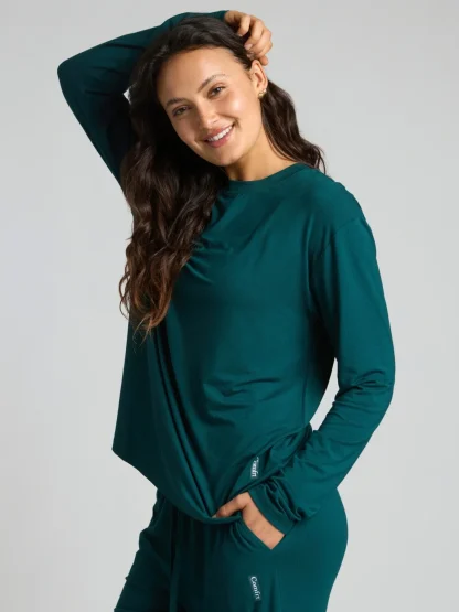 Long-Sleeve Lounge T-Shirt - Black